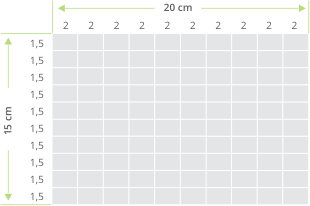 Dimensionamiento de un mosaico