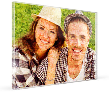 mosaico metacrilato pareja sombreros